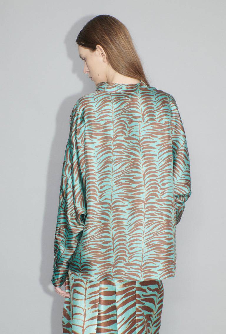 Odeeh Op-Art Tree Bluse, Shellac Meist gekauft
