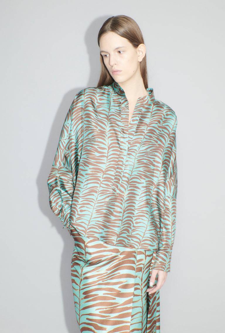 Odeeh Op-Art Tree Bluse, Shellac Meist gekauft