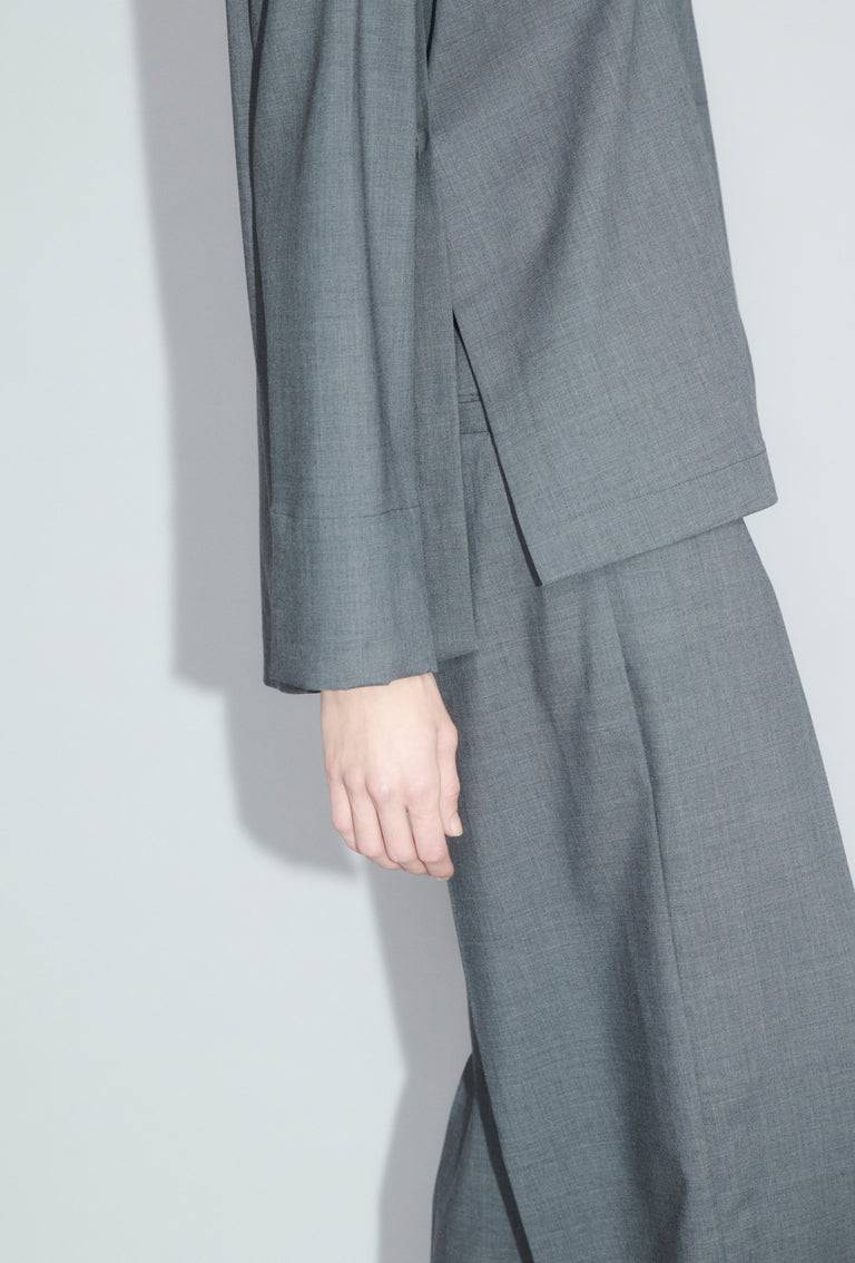 Odeeh Super Light Wool Bluse, Charcoal Hotsell