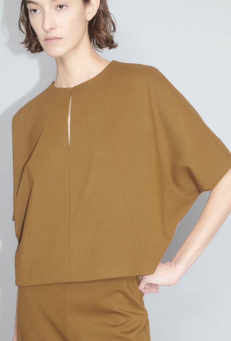 Odeeh Compact Jersey Shirt, Cognac Schlussverkauf