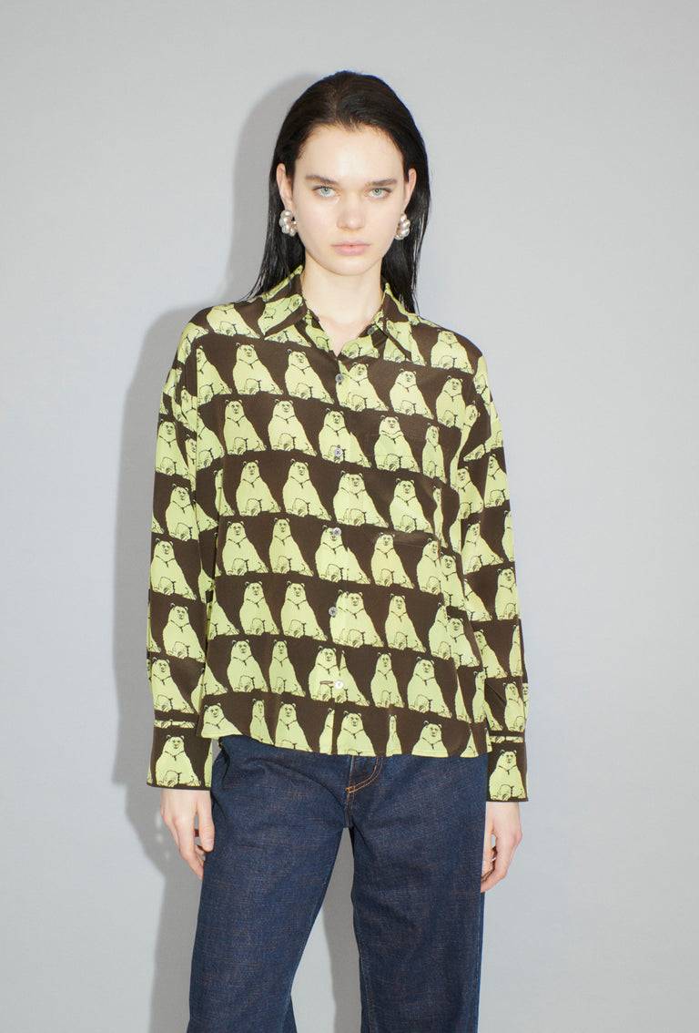 Odeeh Relaxing Bears Bluse, Citrine Günstiger Verkauf