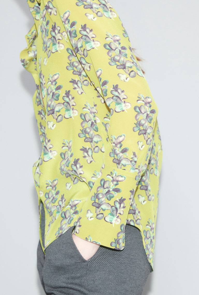 Odeeh Painted Blossoms Bluse, Citrine Fabrikverkauf
