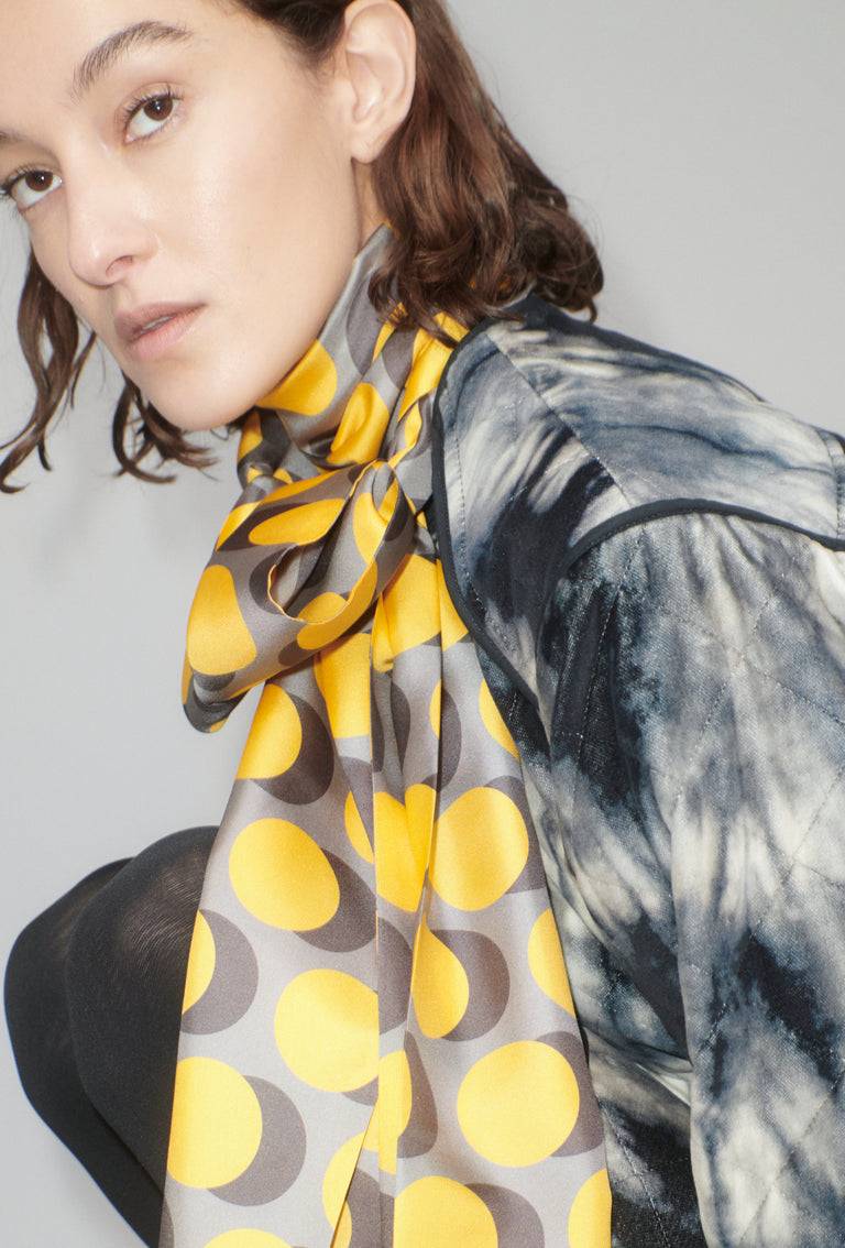 Odeeh Double Dot Schal, Golden Yellow Angebote