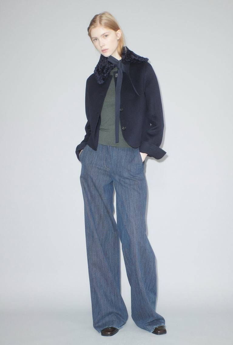 Odeeh Plush Schalkragen, Navy Schlussverkauf