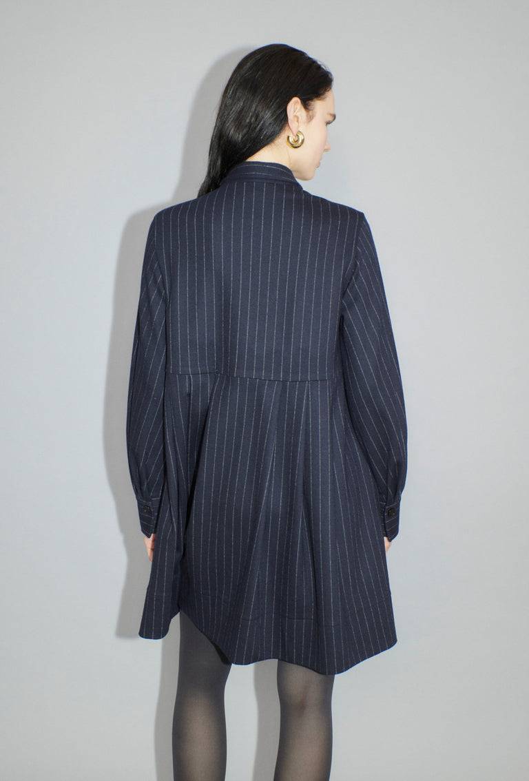 Odeeh Pin Stripe Jersey Kleid, Navy Hotsell