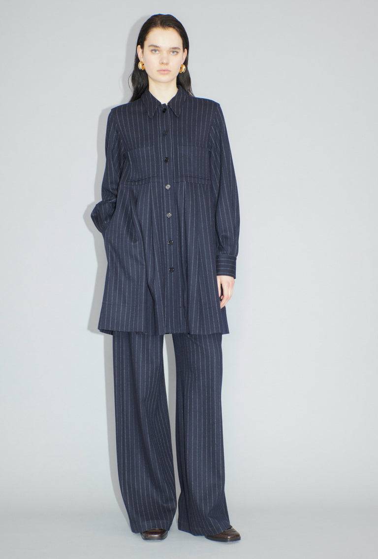 Odeeh Pin Stripe Jersey Kleid, Navy Hotsell
