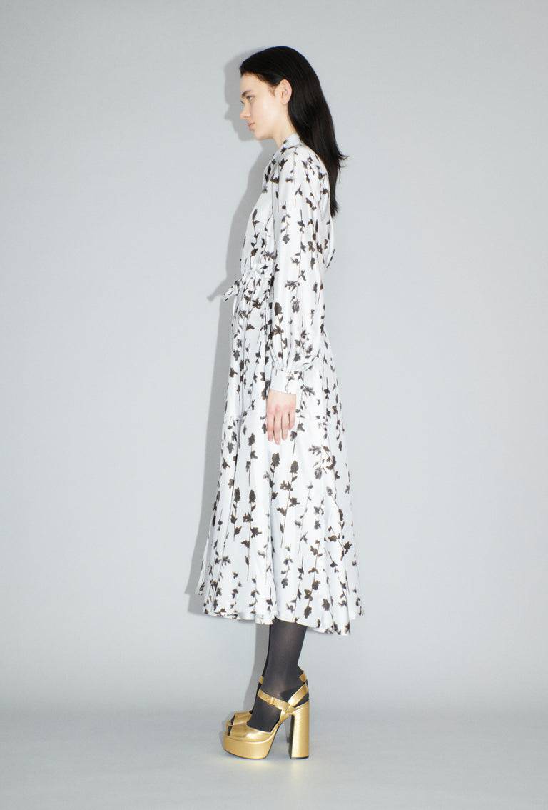 Odeeh Flower Items on Twill Kleid, Diamond im Angebot