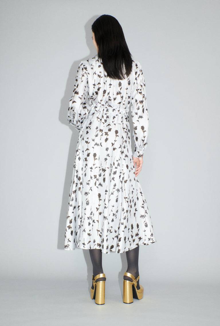 Odeeh Flower Items on Twill Kleid, Diamond im Angebot
