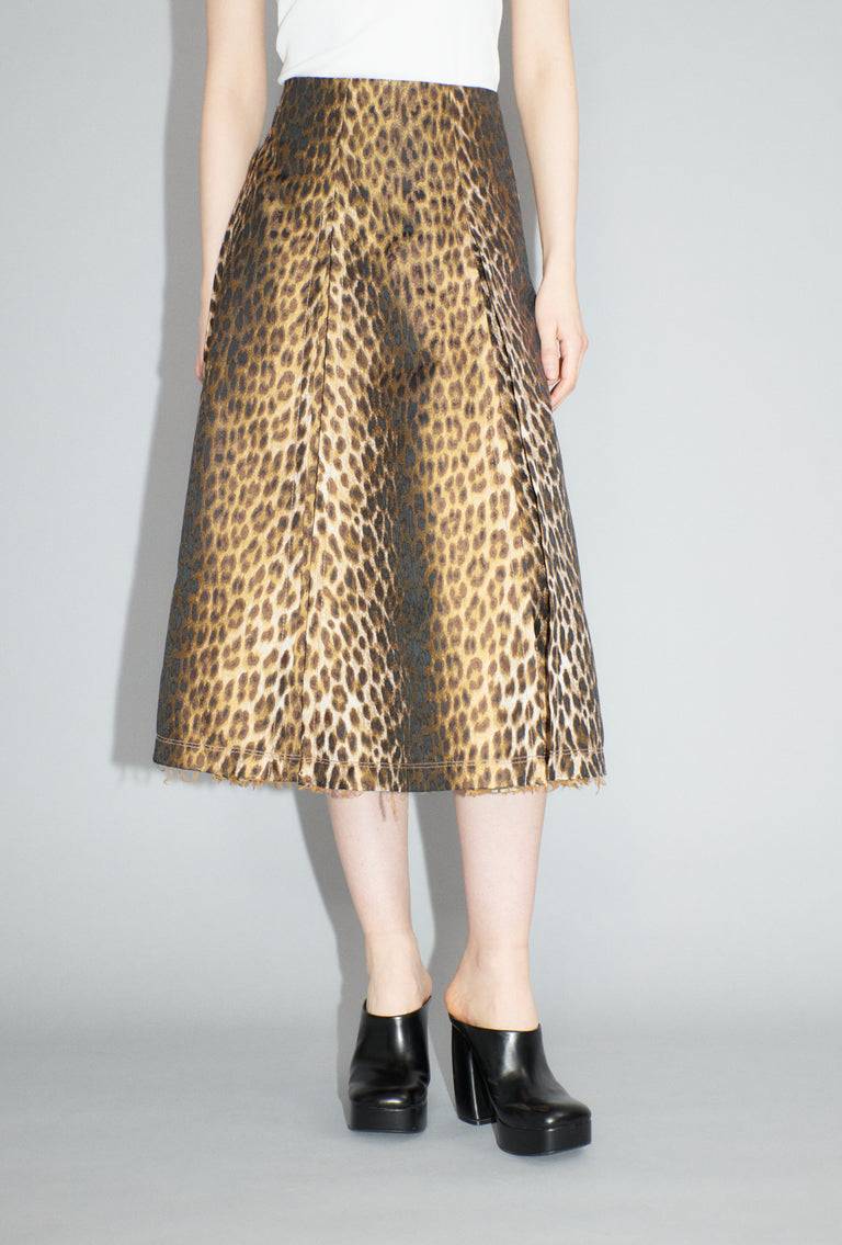 Odeeh Leopard Jaquard Rock, Hazelnut im Angebot