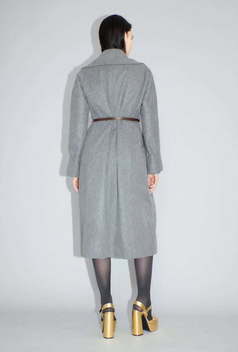 Odeeh Original Light Loden Mantel, Flannel Grey Schlussverkauf
