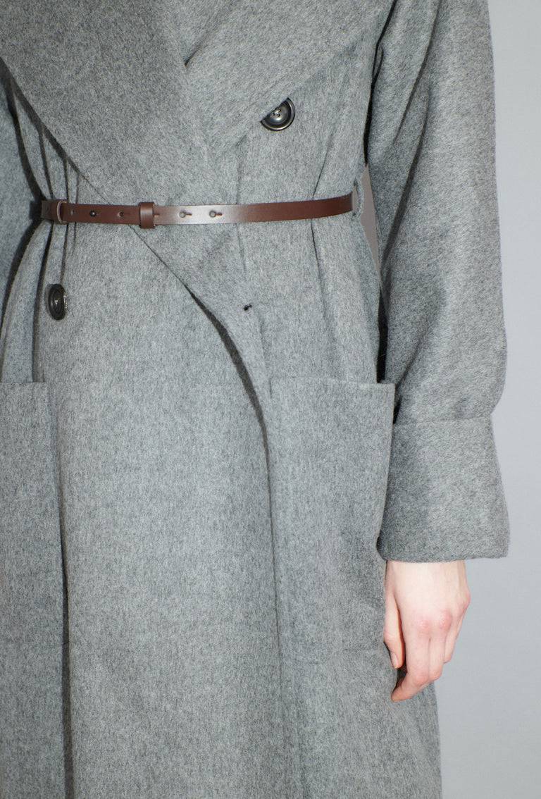 Odeeh Original Light Loden Mantel, Flannel Grey Schlussverkauf