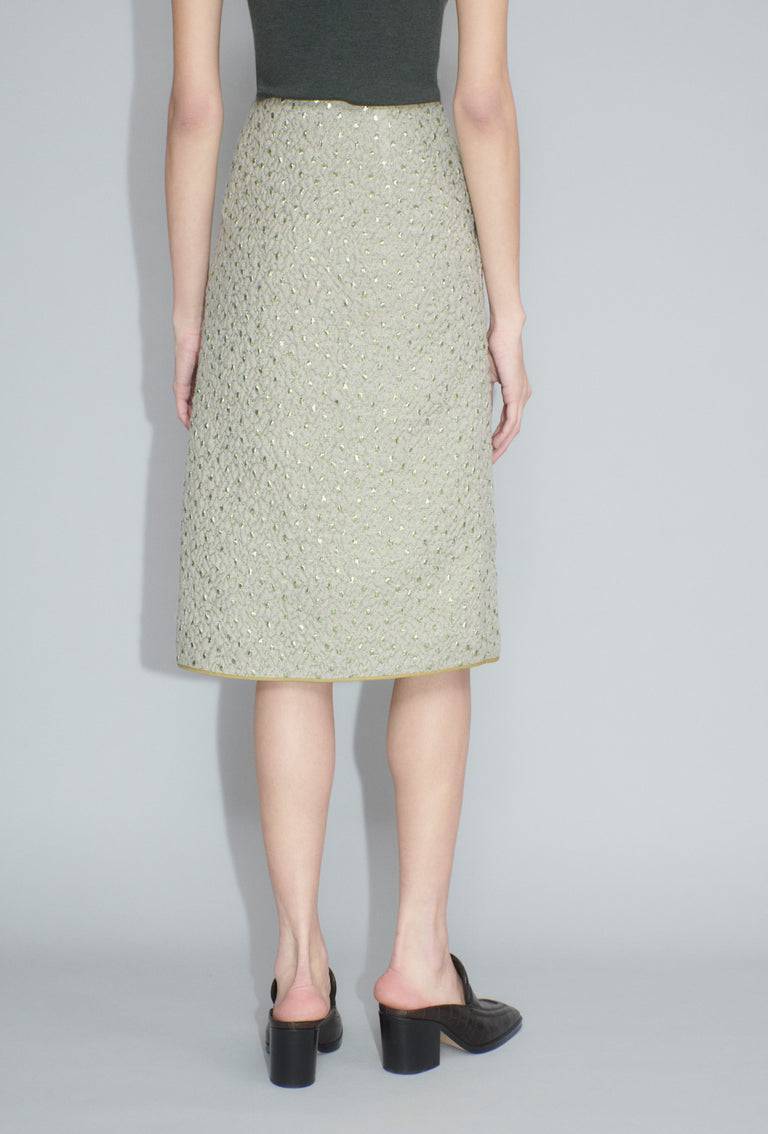 Odeeh Wool Cloqué Rock, Seaweed Online