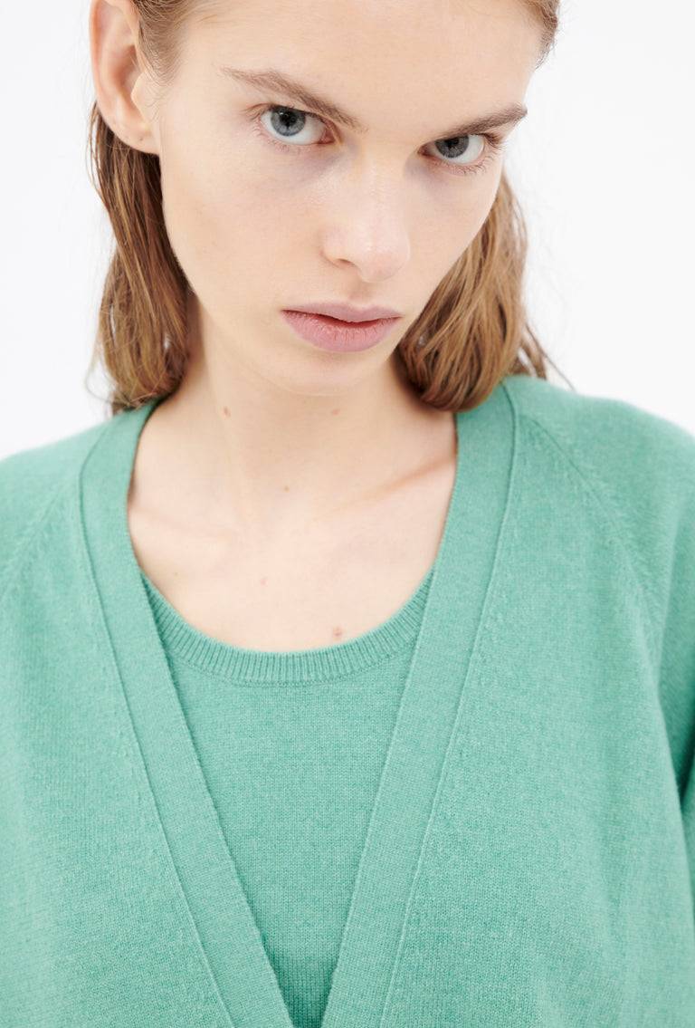 Odeeh Light Cashmere Cardigan, Mermaid Green Günstiger Verkauf