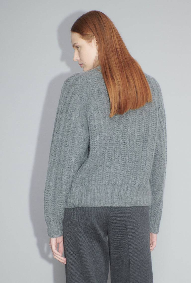 Odeeh Cashair Cardigan, Heather Grey Meist gekauft