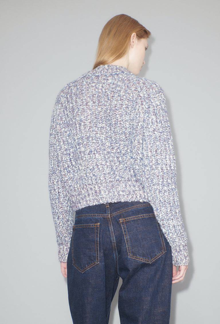 Odeeh Marbled Alpaca Wool Pullover, Light Mauve Auslauf