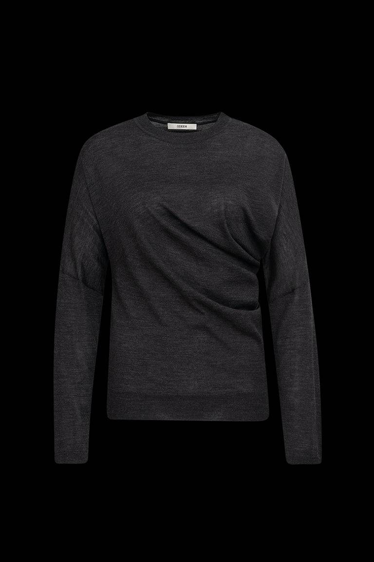 Odeeh Merino Extrafine Pullover, Charcoal Hotsell