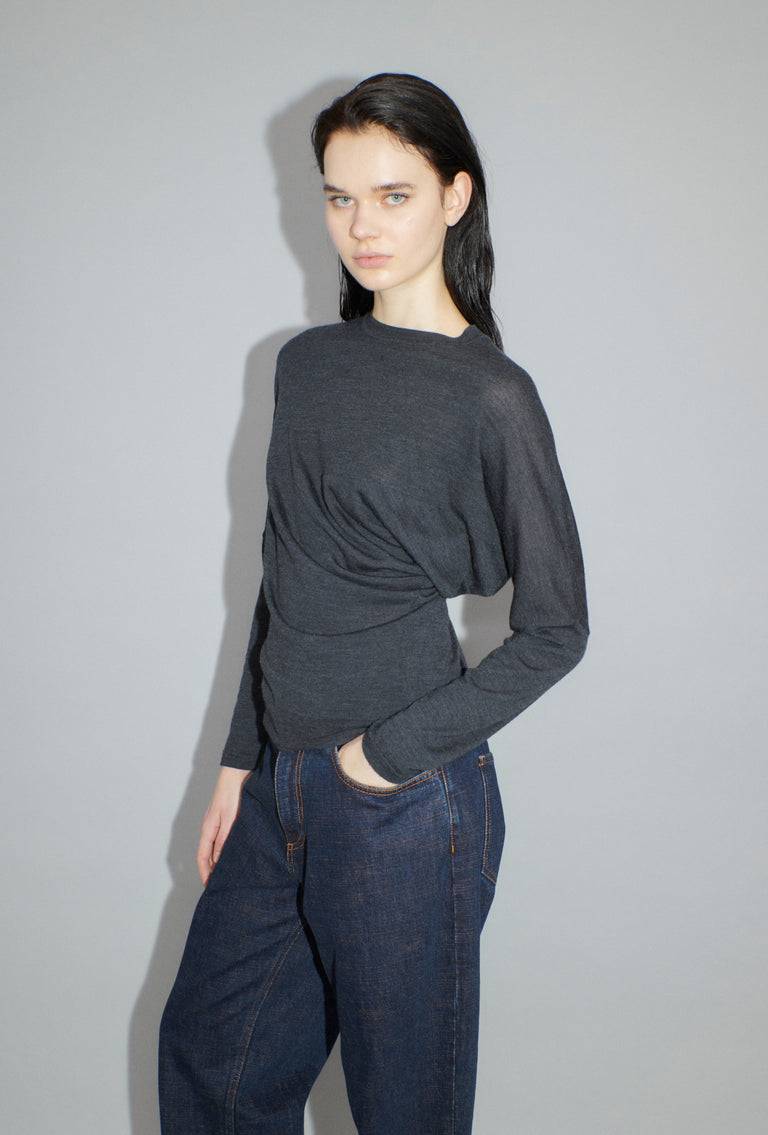 Odeeh Merino Extrafine Pullover, Charcoal Hotsell