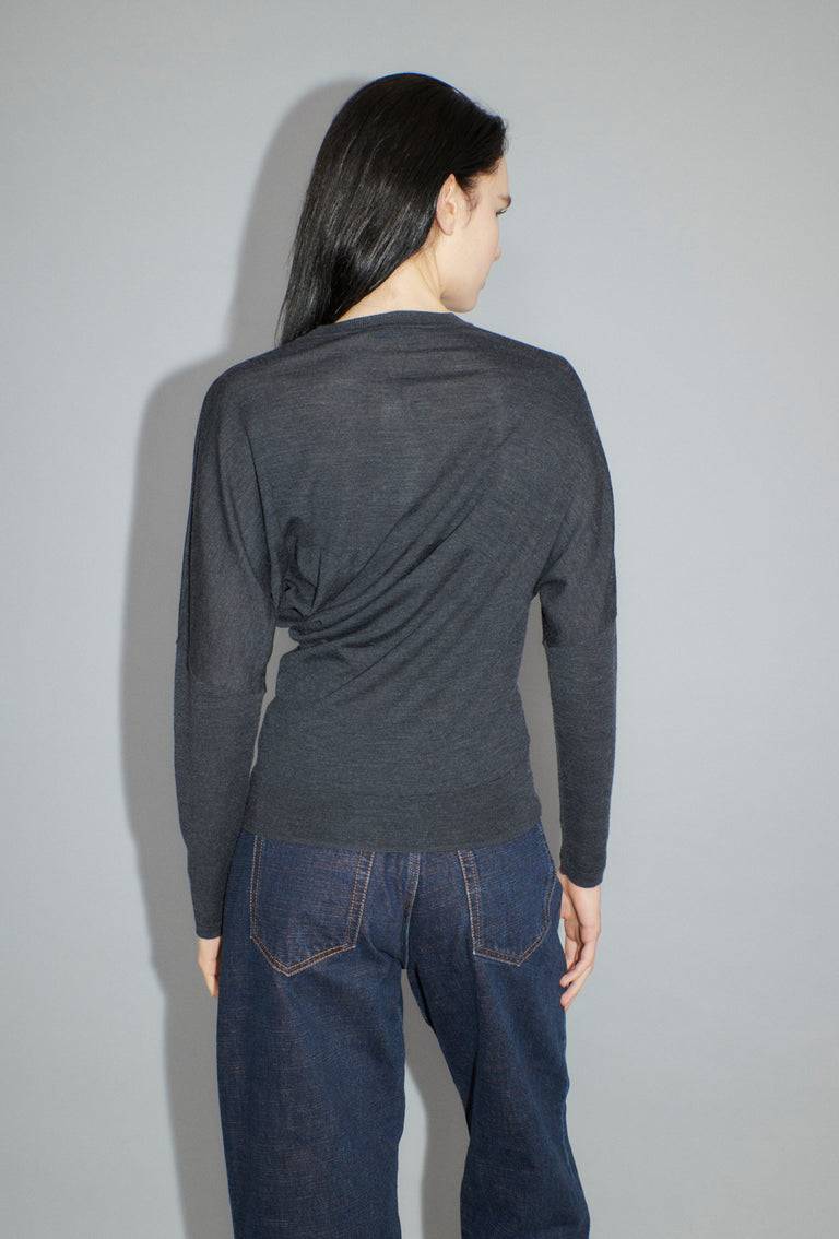 Odeeh Merino Extrafine Pullover, Charcoal Hotsell