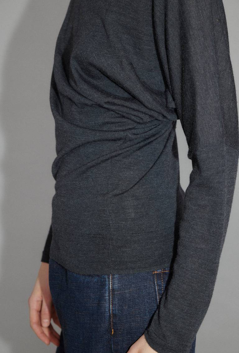 Odeeh Merino Extrafine Pullover, Charcoal Hotsell