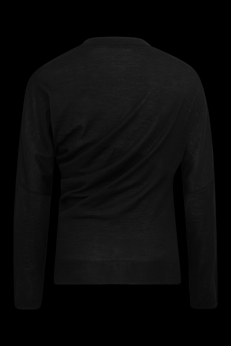 Odeeh Merino Extrafine Pullover, Jet Black im Angebot