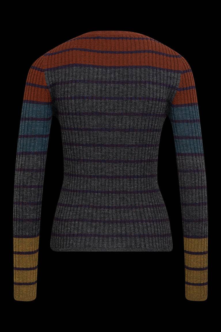 Odeeh Placed Stripe Pullover, Shadow Fabrikverkauf