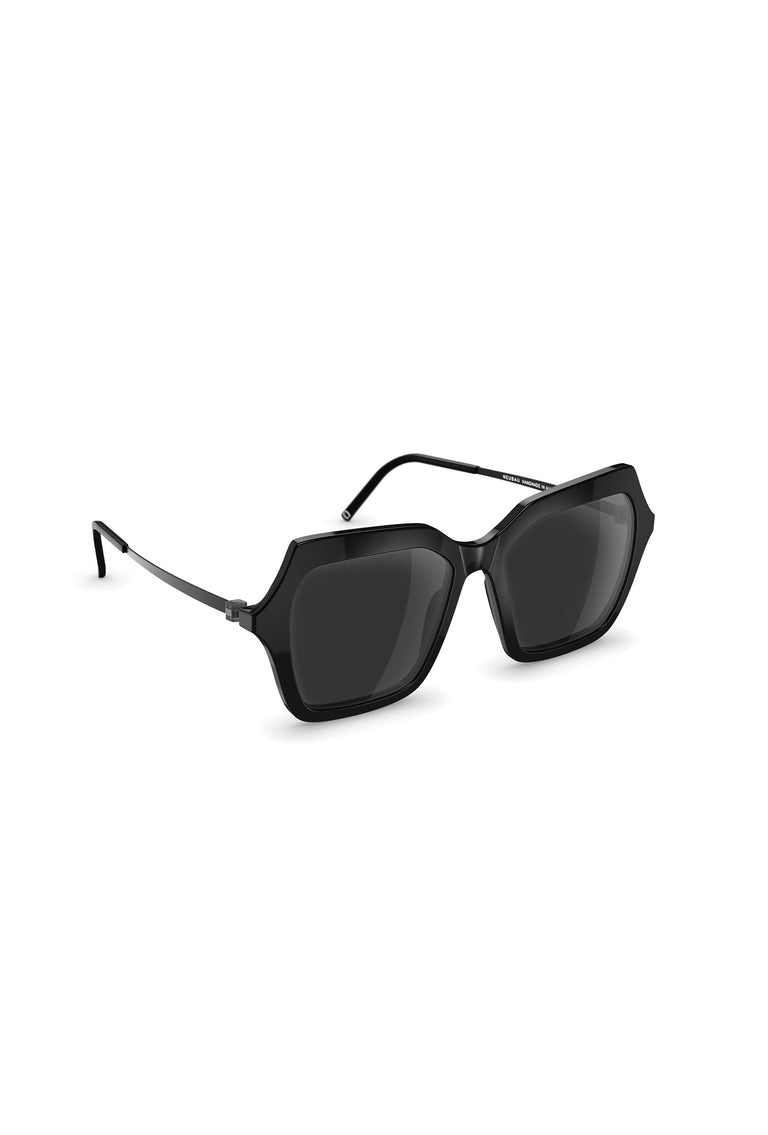 Odeeh NEUBAU Phaedra Sonnenbrille, Black/Black Blitzangebot
