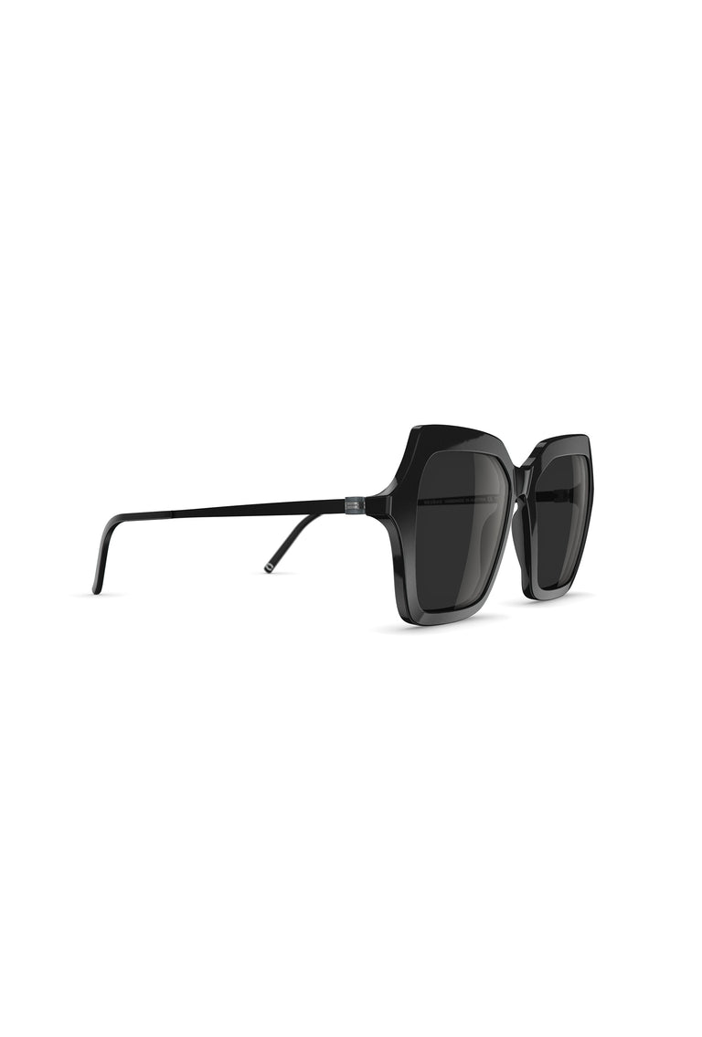 Odeeh NEUBAU Phaedra Sonnenbrille, Black/Black Blitzangebot