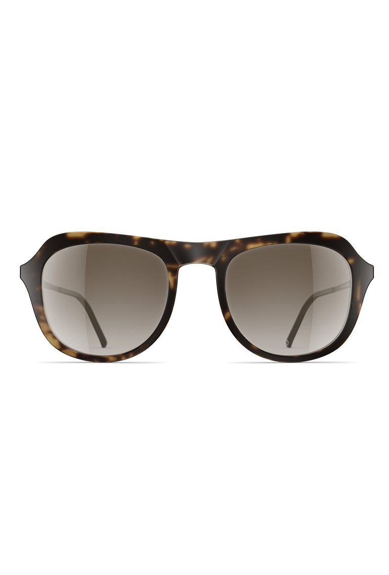 Odeeh NEUBAU Alexis Sonnenbrille, Dark Tortoise Matte / Black Schlussverkauf