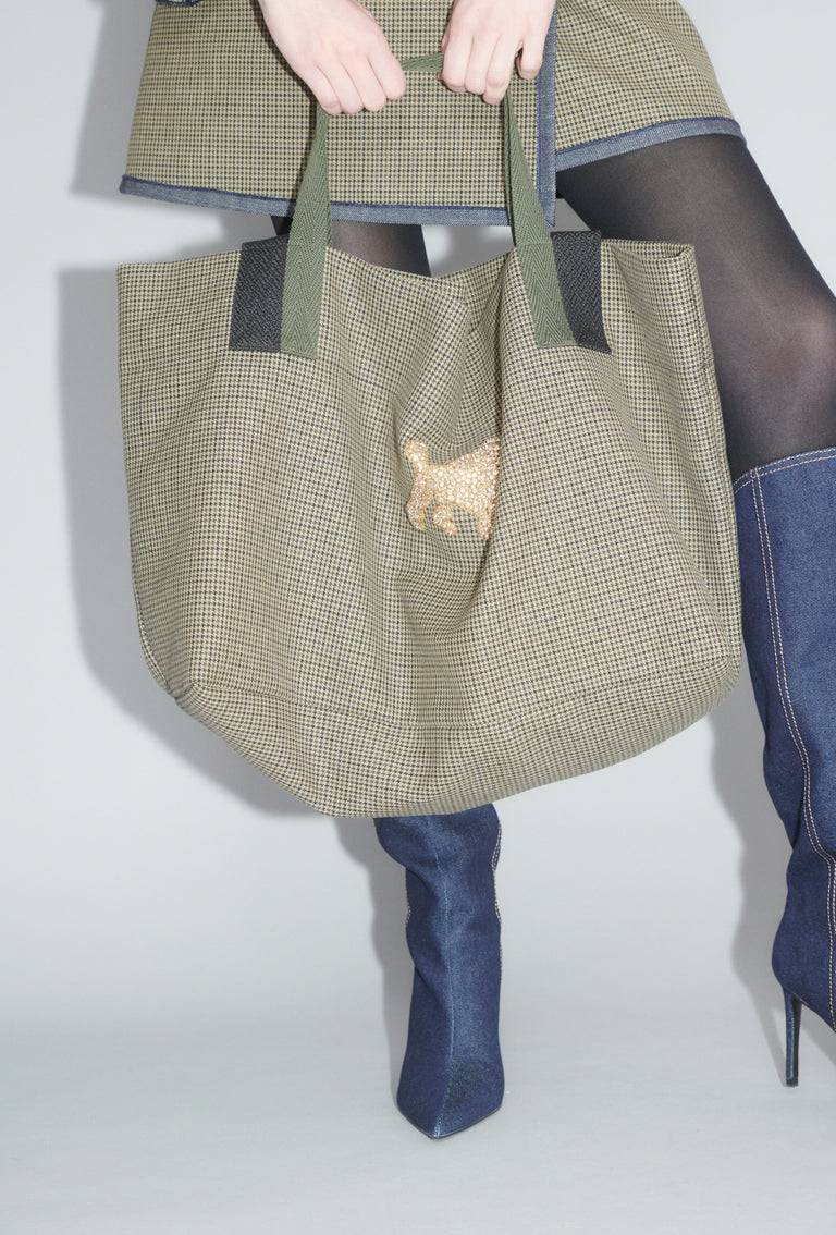 Odeeh Bounded Denim Tasche, Khaki Auslauf