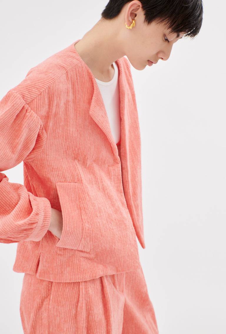 Odeeh Washed Corduroy Jacke, Flamingo Online