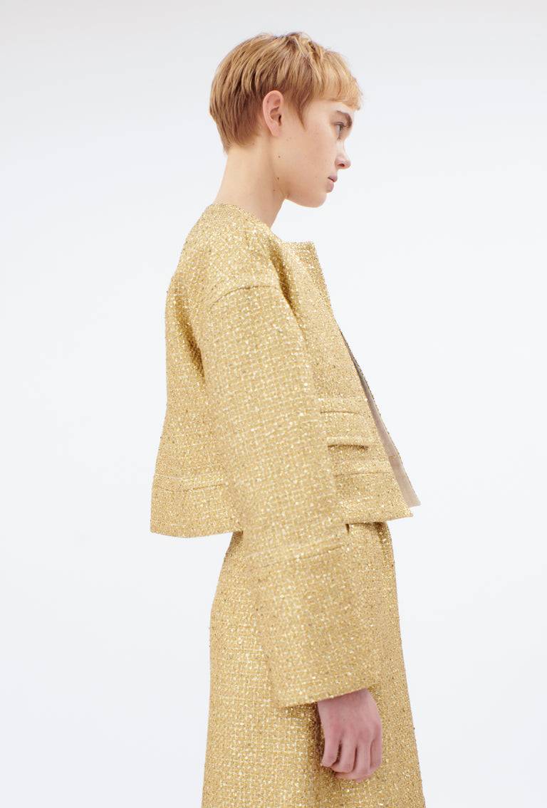 Odeeh Gold Brocade Jacke, Gold Angebote