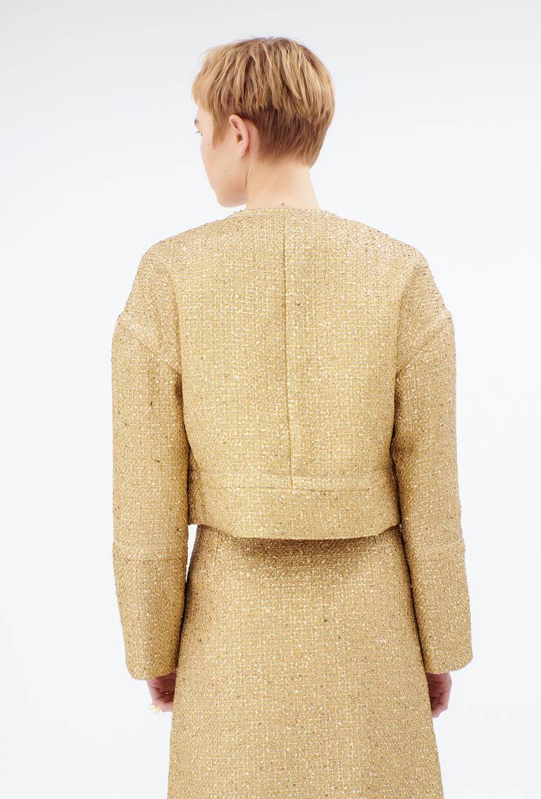 Odeeh Gold Brocade Jacke, Gold Angebote