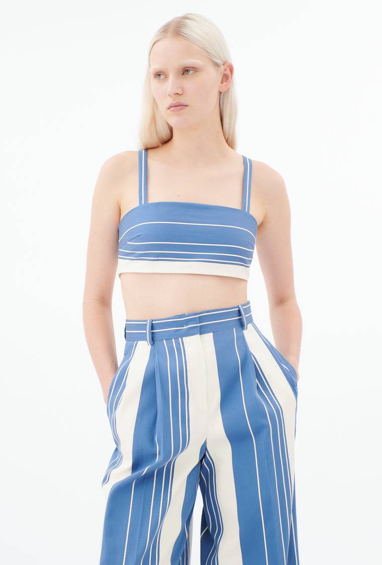 Odeeh Double Face Stripe Top, Atlantic Meist gekauft