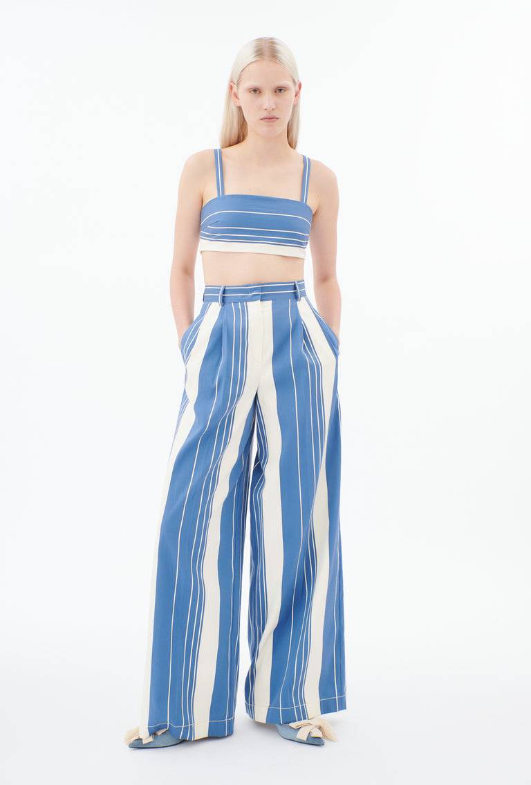 Odeeh Double Face Stripe Top, Atlantic Meist gekauft