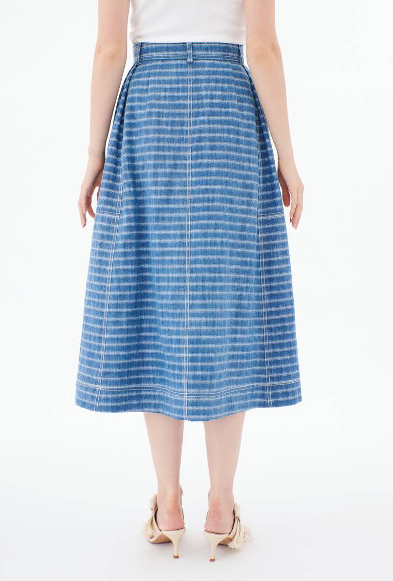 Odeeh Italian Denim Washed Indigo Stripe Rock, Light Indigo Angebote