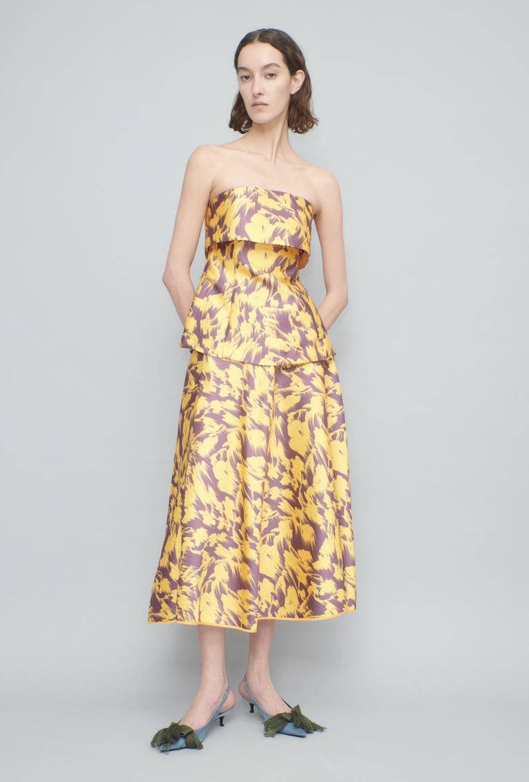 Odeeh Blurred Bouquets Duchesse Top, Sun im Angebot