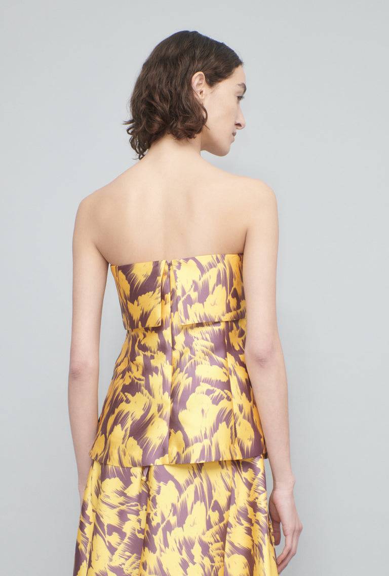 Odeeh Blurred Bouquets Duchesse Top, Sun im Angebot