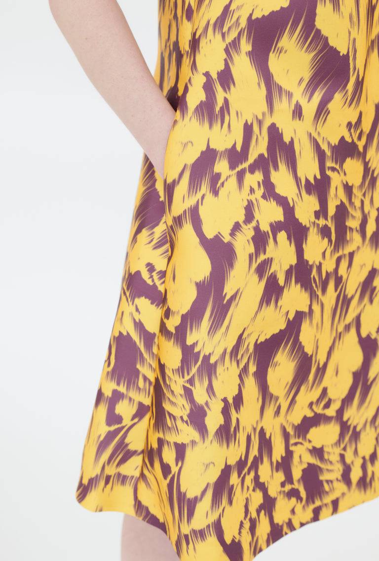 Odeeh Blurred Bouquets Duchesse Kleid, Sun Meist gekauft