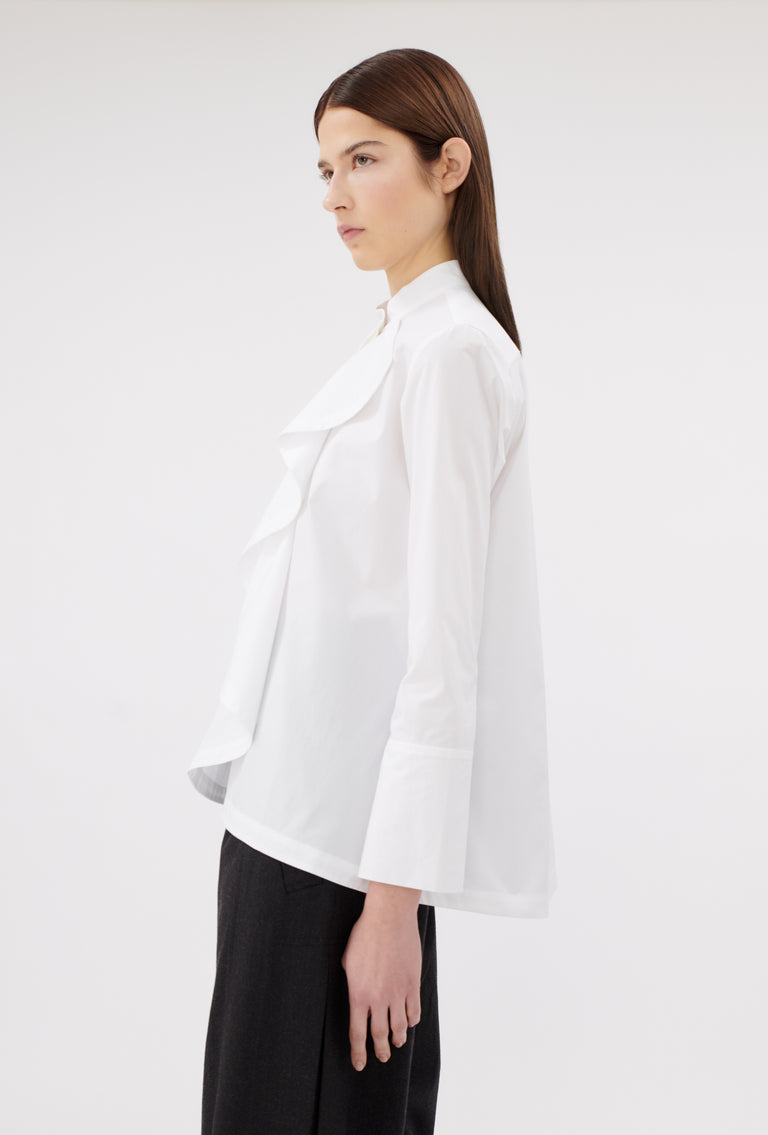 Odeeh Poplin Bluse, White Schlussverkauf