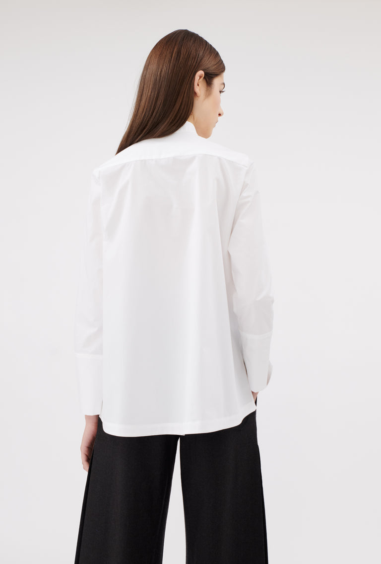Odeeh Poplin Bluse, White Schlussverkauf