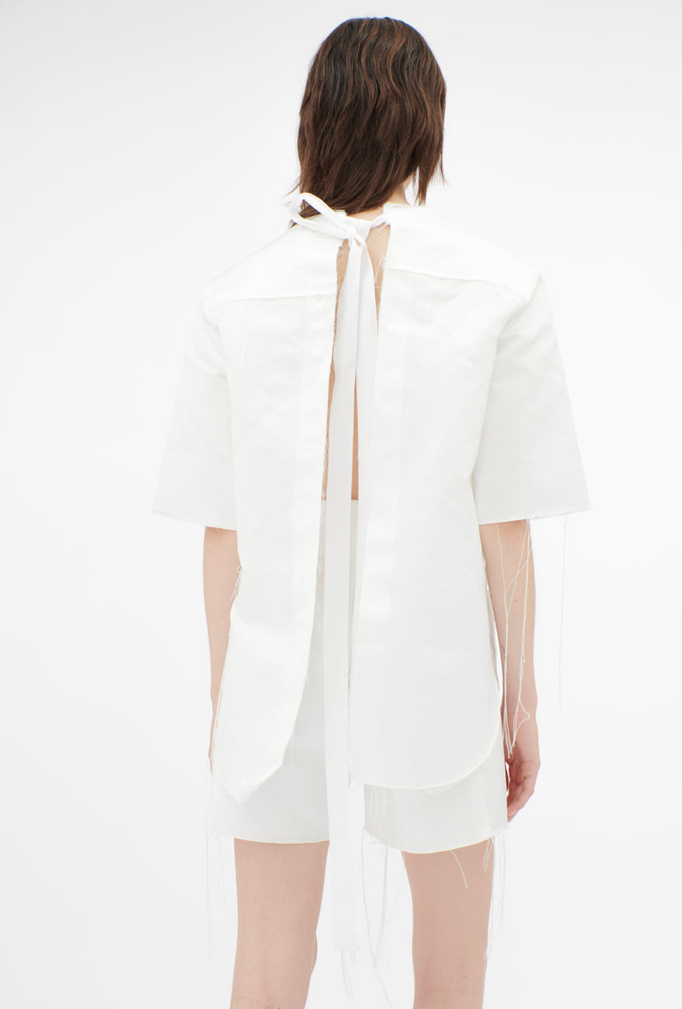 Odeeh Duchesse Bluse, White Meist gekauft