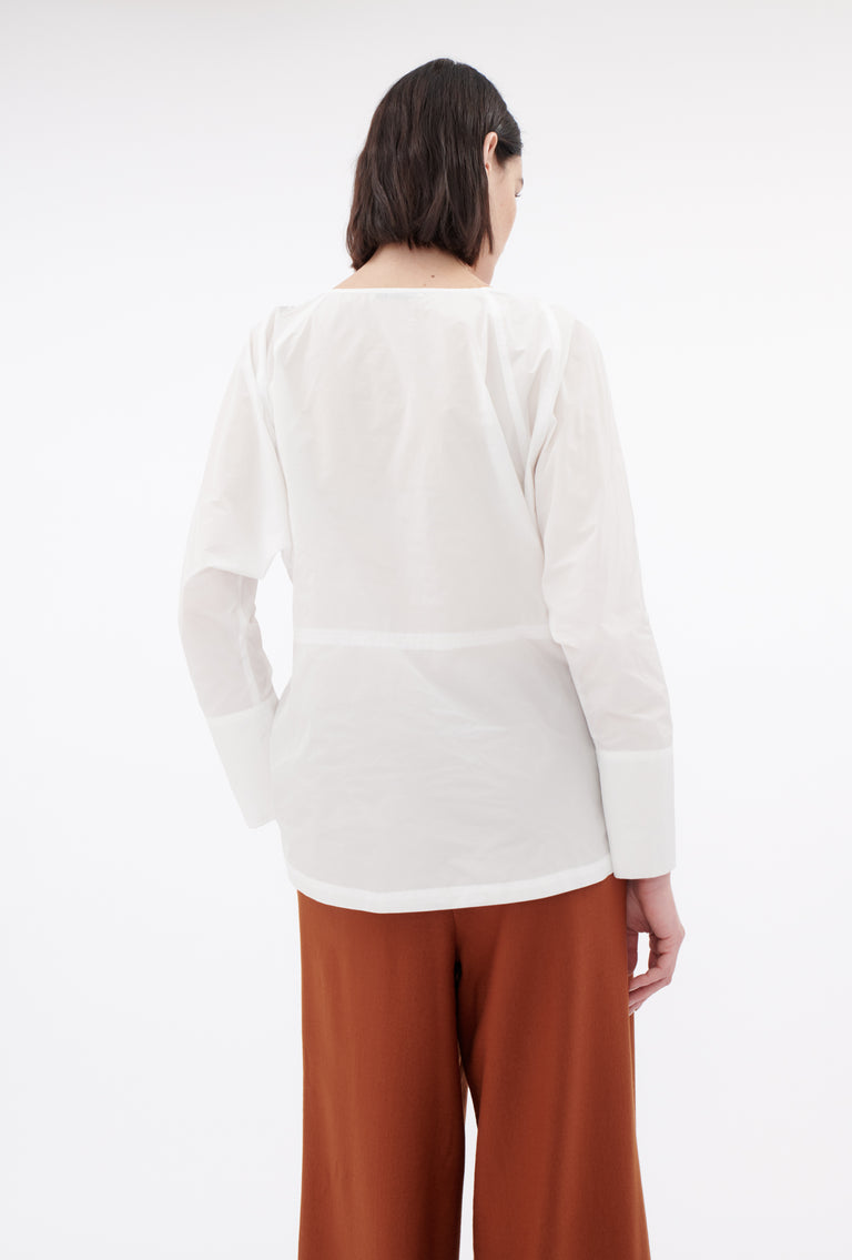 Odeeh Ultra Light Taffeta Bluse, White Online