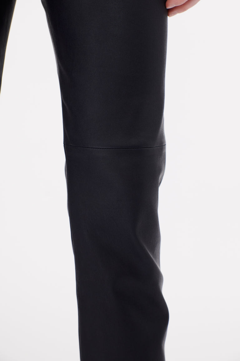 Odeeh Stretch Lamb Nappa Hose, Blackblue Meist gekauft