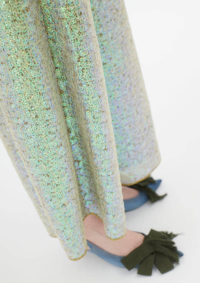 Odeeh Hazy Sequins Hose, Mermaid green Verkauf