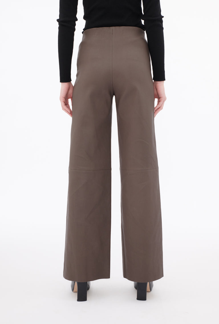 Odeeh Nappa Stretch Lederhose, Olive-brown Angebote