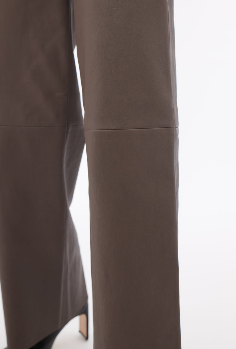 Odeeh Nappa Stretch Lederhose, Olive-brown Angebote
