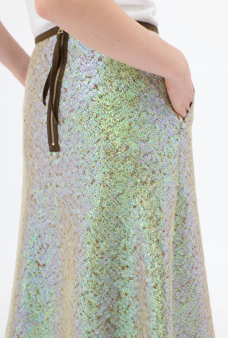 Odeeh Hazy Sequins Rock, Mermaid green im Angebot