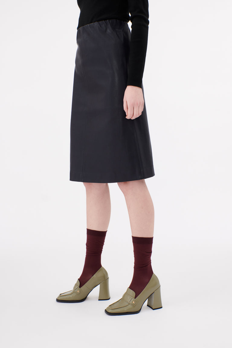 Odeeh Stretch Lamb Nappa Rock, Blackblue Meist gekauft