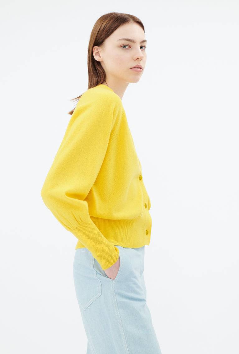 Odeeh Light Cashmere Cardigan, Canary Yellow Kostenloser Versand international