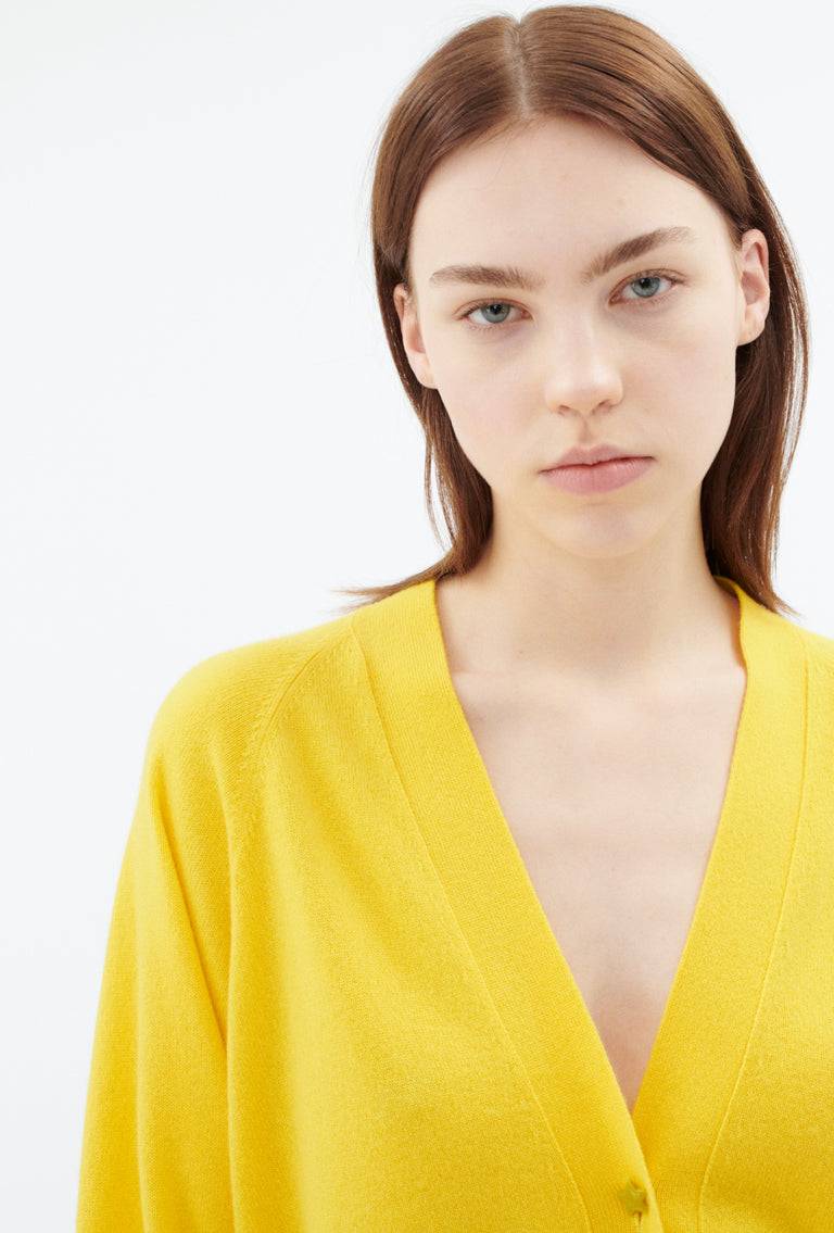 Odeeh Light Cashmere Cardigan, Canary Yellow Kostenloser Versand international
